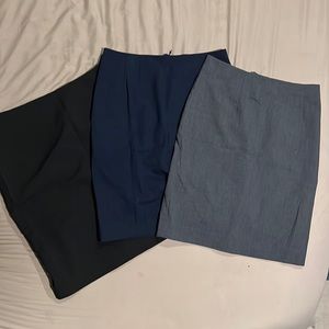 H&M three skirts. Black Navy Grey - all aside 8